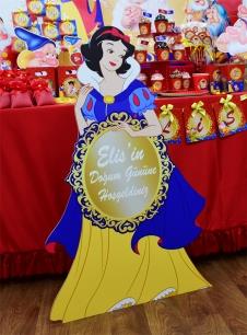 Partiavm Pamuk Prenses Doğum Günü 100 cm Özel Kesim Pamuk Prenses Karşılama Panosu satın al