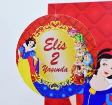 Partiavm Pamuk Prenses Doğum Günü 20 cm Önlü Arkalı Baskı Kalın Karton Misinalı Asma Süs satın al