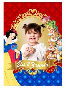 Partiavm Pamuk Prenses Doğum Günü 70x100 cm Katlanmaz Pano Afiş satın al