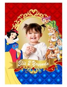 Partiavm Pamuk Prenses Doğum Günü 70x100 cm Yırtılmaz Branda Afiş satın al