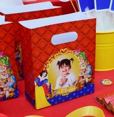 Partiavm Pamuk Prenses Doğum Günü Hediye Çantası Özel Tasarım 13 X 16 cm 5 Adet satın al