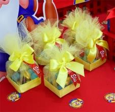Partiavm Pamuk Prenses Doğum Günü Hediyelik Kutuda Badem Şekeri ve Top Sakız satın al