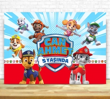 Partiavm Paw Patrol Doğum Günü Süsleri 120 X 85 cm Dev Pano Afiş satın al