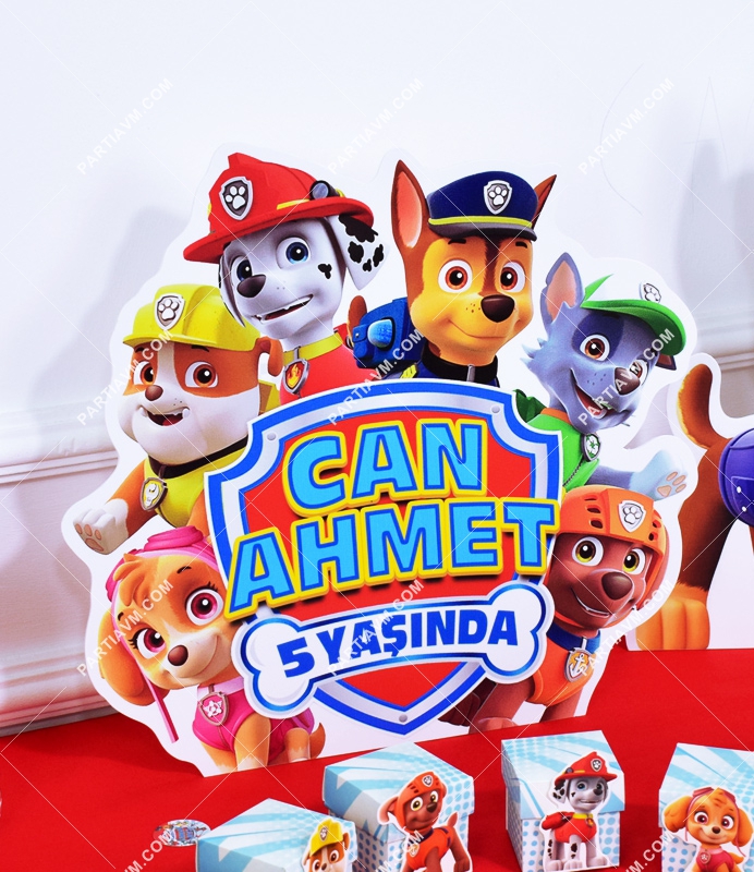 Paw Patrol Doğum Günü Süsleri 35cm Ayaklı Paw Patrol Dekor Pano