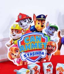 Partiavm Paw Patrol Doğum Günü Süsleri 35cm Ayaklı Paw Patrol Dekor Pano