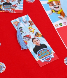 Partiavm Paw Patrol Doğum Günü Süsleri Hediyelik Püsküllü Kitap Ayracı 5 Adet