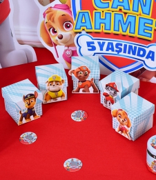 Partiavm Paw Patrol Doğum Günü Süsleri Karakterli Karton Kutu 5 Adet satın al