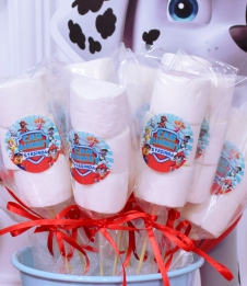 Partiavm Paw Patrol Doğum Günü Süsleri Marshmallow Etiketli 10 Adet Kurdeleli Çubuklu İkramlık satın al