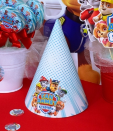 Partiavm Paw Patrol Doğum Günü Süsleri Parti Şapkası 5 Adet