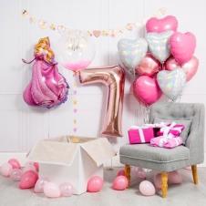SAMM Pembe Prenses Kalp Hazır Balon Set satın al