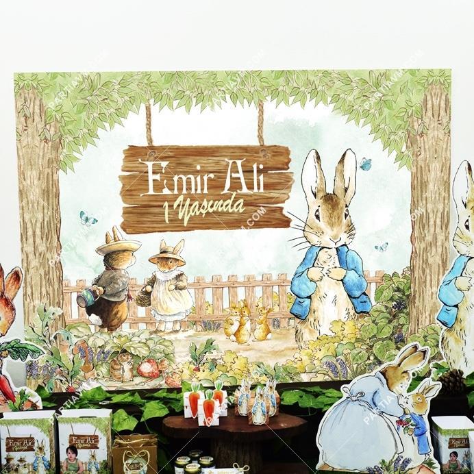 Peter Rabbit Doğum Günü 120 X 85 cm Dev Pano Afiş