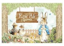 Partiavm Peter Rabbit Doğum Günü 150x100 cm Dev Yırtılmaz Branda Afiş satın al