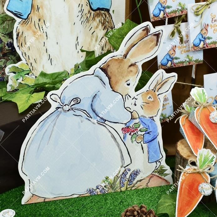 Peter Rabbit Doğum Günü 35 cm Dekor Pano