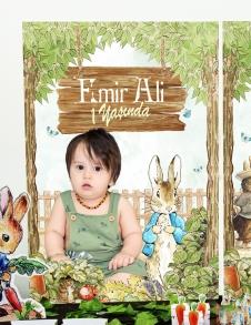 Partiavm Peter Rabbit Doğum Günü 70x100 cm Katlanmaz Pano Afiş