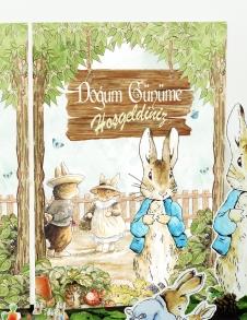 Partiavm Peter Rabbit Doğum Günü 70x100 cm Katlanmaz Pano Afiş