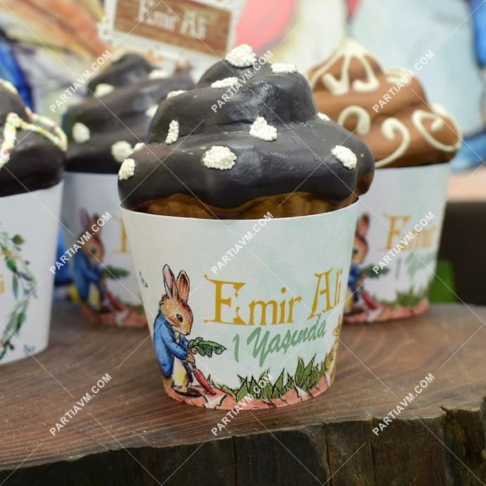 Peter Rabbit Doğum Günü Cupcake Sargısı 10 Adet