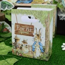 Partiavm Peter Rabbit Doğum Günü Hediye Çantası Özel Tasarım 13 X 16 cm 5 Adet