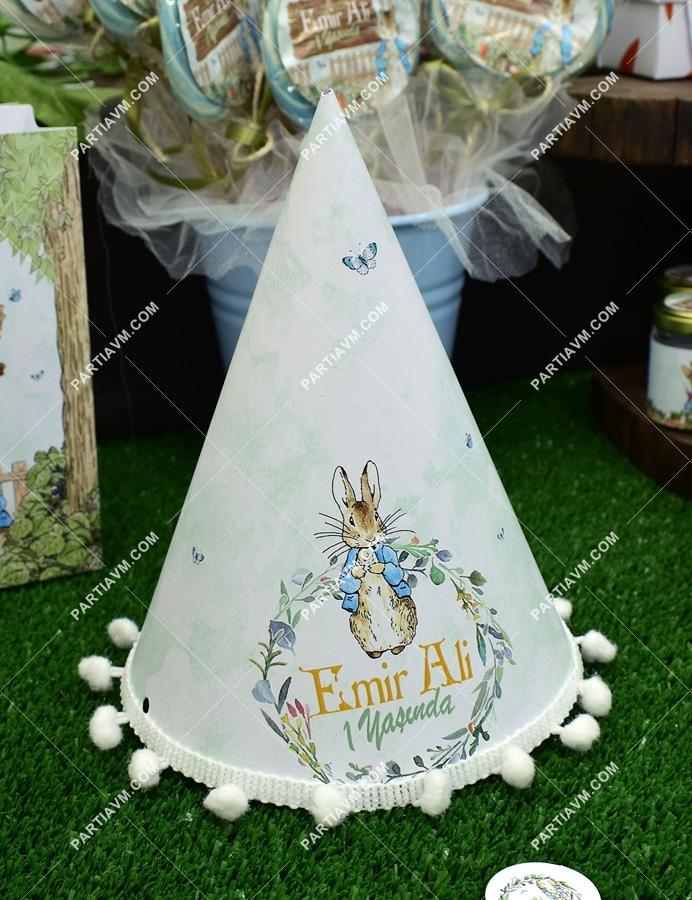 Peter Rabbit Doğum Günü Parti Şapkası 5 Adet