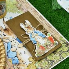 Partiavm Peter Rabbit Doğum Günü Peçete Bandı ve Peçete 5 Adet Özel Kesim
