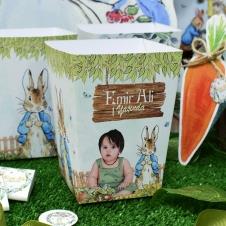 Partiavm Peter Rabbit Doğum Günü Popcorn Kutusu 5 Adet