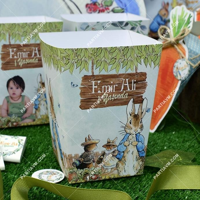 Peter Rabbit Doğum Günü Popcorn Kutusu 5 Adet