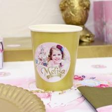 Partiavm Prenses Masalı Doğum Günü Etiketli Karton Bardak 5 Adet satın al