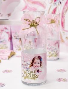 Partiavm Prenses Masalı Doğum Günü Karaf Cam Bardak Etiketli ve Taç Süslemeli 6 Adet satın al