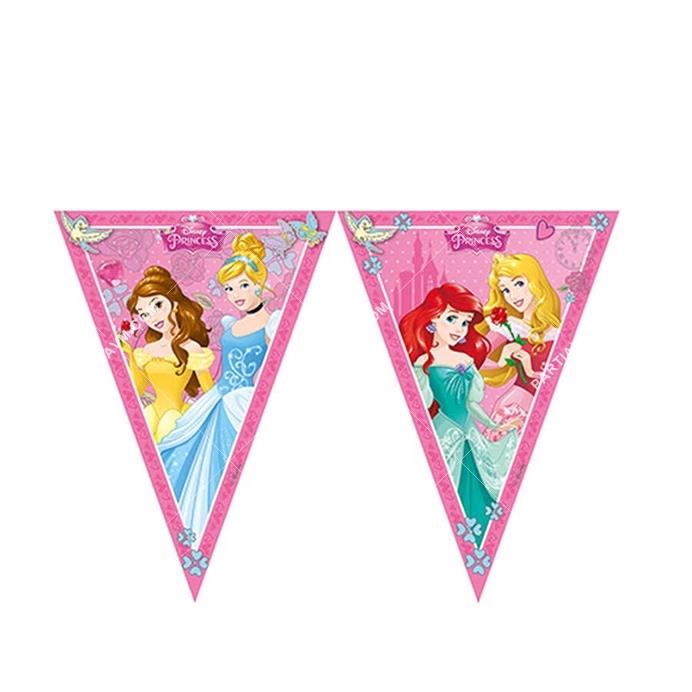 Prensesler Lisanslı Üçgen Bayrak Afiş