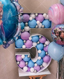 SAMM RBS3-18 Frozen Elsa Tema Dev Rakam Balon Standı Seti 120cm (Tek Rakam 1 den 9 a Yaş Seçimli) satın al