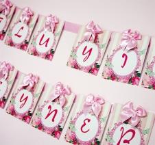 Partiavm Romantik Bahar Gülleri Doğum Günü Banner Kurdeleli ve Fiyonklu Mutlu Yıllar + İsim En Az 2 Metre Uzunluk satın al
