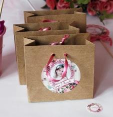 Partiavm Romantik Bahar Gülleri Doğum Günü Hediye Çantası Etiketli Kurdeleli 10 X 10 cm 5 Adet satın al