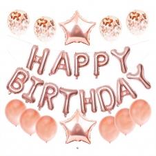 SAMM Rose Gold Happy Birthday Balon Seti 25li satın al