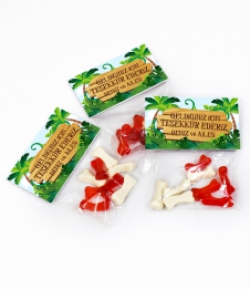 Partiavm Safari Doğum Günü Hediyelik Poşette Jelly Kemik Şekilli Yumuşak Şekerleme satın al