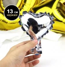 SAMM SAMMFBKG3 Gümüş Kalp Folyo Balon Küçük Boy 13cm satın al