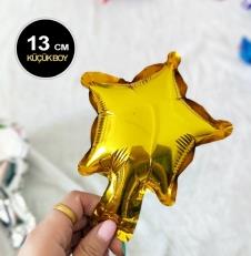SAMM SAMMFBYA3 Altın Yıldız Folyo Balon Küçük Boy 13cm