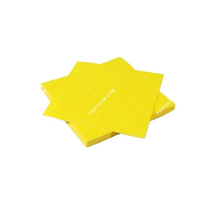 Sarı Kağıt Peçete 33x33 cm 20li