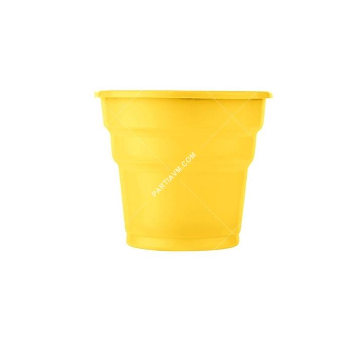 Sarı Plastik Meşrubat Bardağı 25li