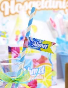 Partiavm Şeker Doğum Günü Kağıt Pipet Etiketli 12 Adet satın al