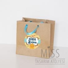 Partiavm Sevimli Aslan Doğum Günü Süsleri Hediye Çantası Etiketli Kurdeleli 10 X 10 cm 5 Adet