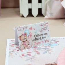 Partiavm Sevimli Ayıcık Doğum Günü Karton Mini Teşekkür Kartı 8 Adet satın al