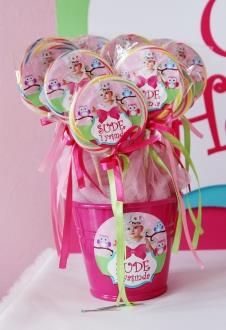 Partiavm Sevimli Baykuş Doğum Günü Süsleri Lolipop Şeker Etiketli Kovada Etiketli Kurdeleli 10 Adet satın al