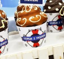 Partiavm Sevimli Denizci Doğum Günü Cupcake Sargısı 10 Adet satın al