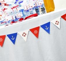 Partiavm Sevimli Denizci Doğum Günü Kağıt Üçgen Bayraklar Kurdele Askılı 1 Mt. satın al