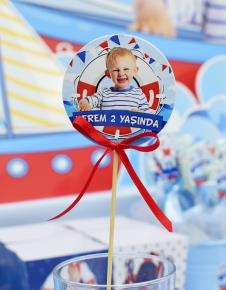 Partiavm Sevimli Denizci Doğum Günü Kürdan Süs Seti Büyük Boy 10 Adet satın al