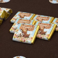 Partiavm Sevimli Karaca Doğum Günü Kare Çikolata ve Çikolata Bandı satın al