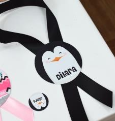 Partiavm Sevimli Penguenler Doğum Günü Karton Sunum Etiketi Kurdele Askılı 5 Adet satın al