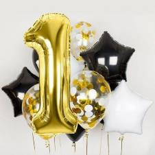 SAMM Siyah Altın Rakam Folyo Balon Set satın al