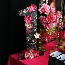 Partiavm Siyah Fuşya Vintage Doğum Günü 50 cm Rakam Pano Kağıt Çiçek Süslemeli Dekor satın al