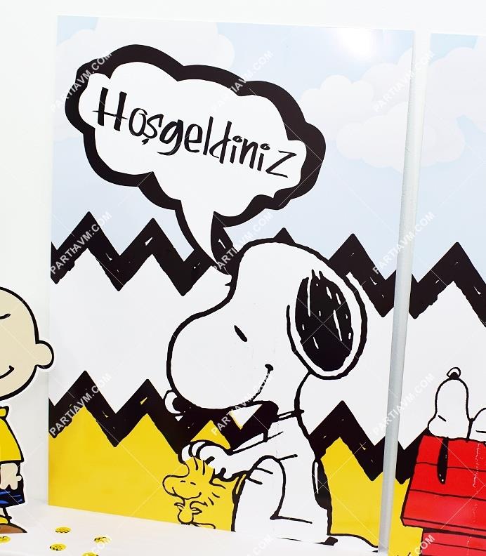 Snoopy Doğum Günü 70x100 cm Katlanmaz Pano Afiş