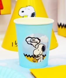Partiavm Snoopy Doğum Günü Etiketli Karton Bardak 5 Adet